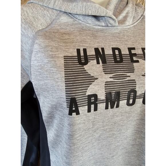 Under armour storm size medium M Womens hoodie with thumbholes active grey ^ - Picture 2 of 8